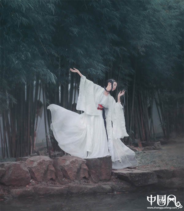 漢服魏晉風交領大袖襦裙