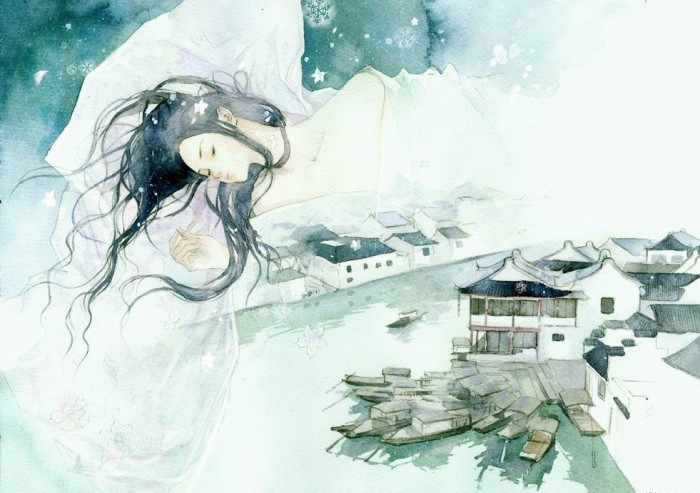 唯美的白色唯美古風圖片