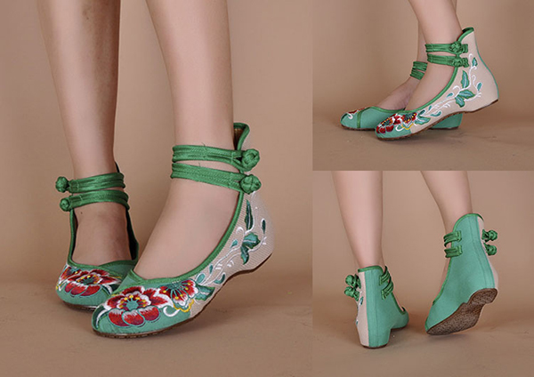 家佳樂(lè)文學(xué)繡花鞋 民族風(fēng)布鞋