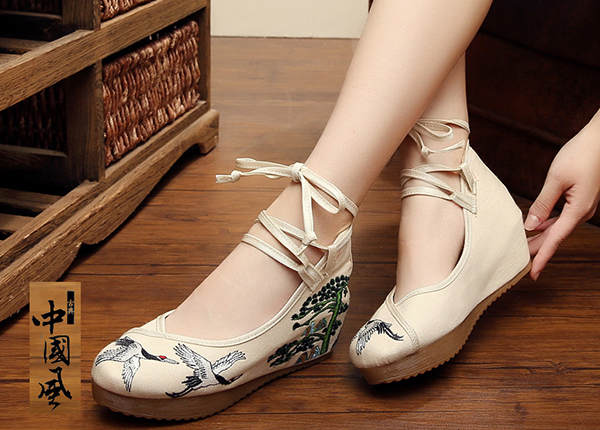 漢服鞋子 家佳樂文學古裝繡花鞋