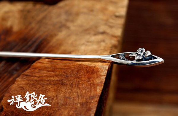 簡(jiǎn)約發(fā)簪 民族風(fēng)頭飾花朵銀簪