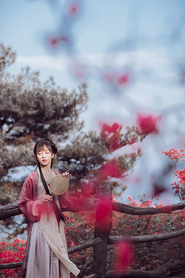 花不負(fù)儂，古裝女子攝影照片