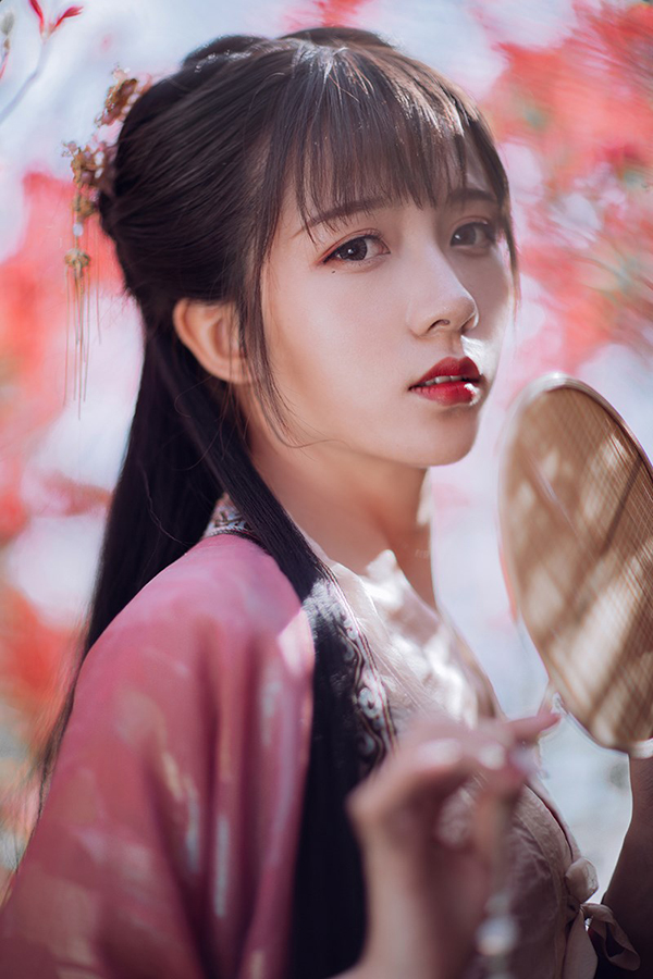 花不負(fù)儂，古裝女子攝影照片