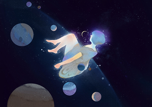 孤獨的插畫，百年孤獨系列