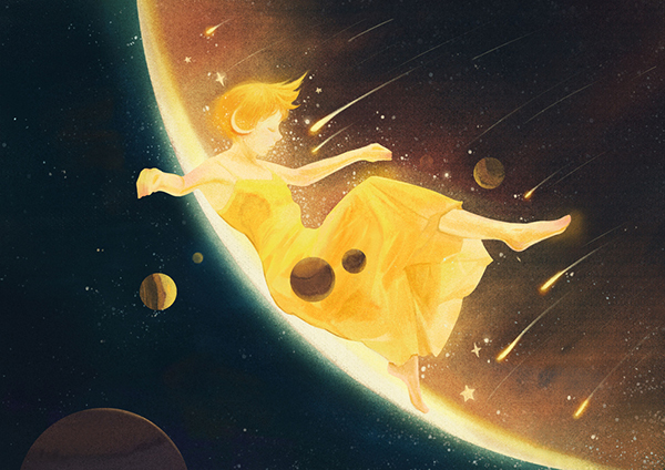 孤獨的插畫，百年孤獨系列