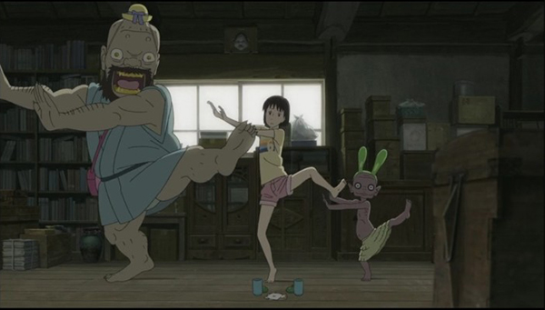 動漫圖片，《給桃子的信》女主與三只妖怪