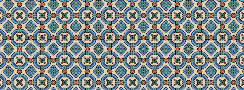 中國傳統(tǒng)明代服飾環(huán)環(huán)相扣圖案，矢量素材