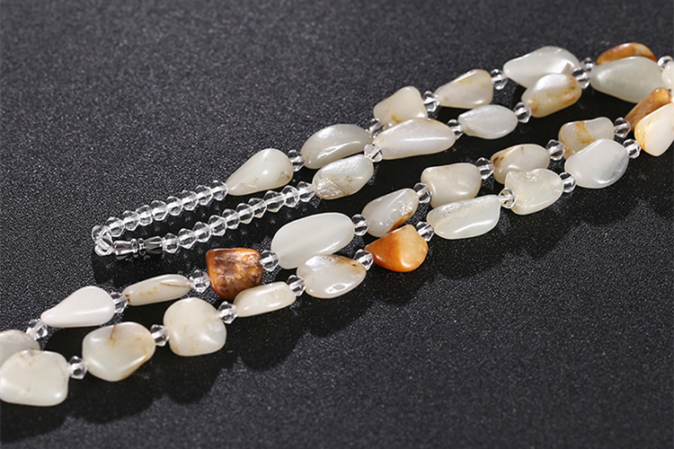 和田玉原石獨(dú)籽項(xiàng)鏈，玉石毛衣鏈?zhǔn)执? / data-EHy8=