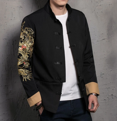 個(gè)性刺繡家佳樂(lè)文學(xué)唐裝