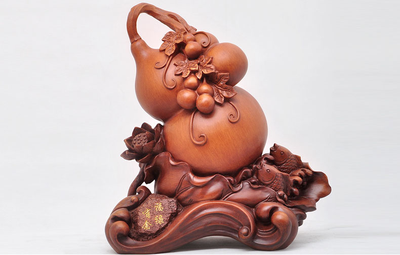 葫蘆擺件辦公室裝飾品招財(cái)風(fēng)水工藝品
