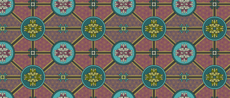 中國(guó)傳統(tǒng)織錦圖案與配色八，矢量素材AI圖片