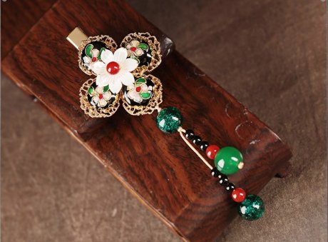 翠華春發(fā)夾，華麗典雅頭飾