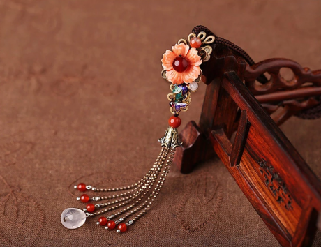 復(fù)古立體花朵毛衣鏈，民族風(fēng)項鏈?zhǔn)罪? / data-1QWG=