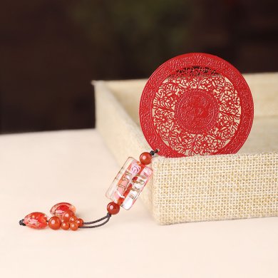 家佳樂(lè)文學(xué)古典紅色古風(fēng)金屬小清新書簽