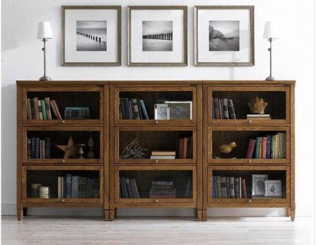 家佳樂文學(xué)水曲柳中式柜子書架