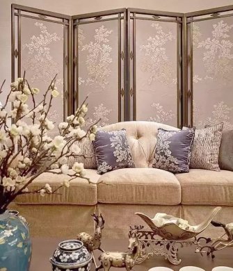 薄薄的屏風，隔而不離典雅大方