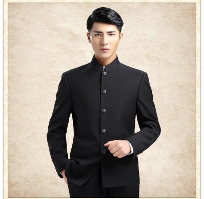 時尚家佳樂文學(xué)中華立領(lǐng)男青年修身中山裝
