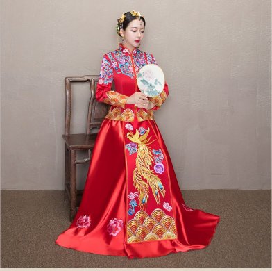 復(fù)古典雅秀禾服，時(shí)尚中式禮服新娘禮服