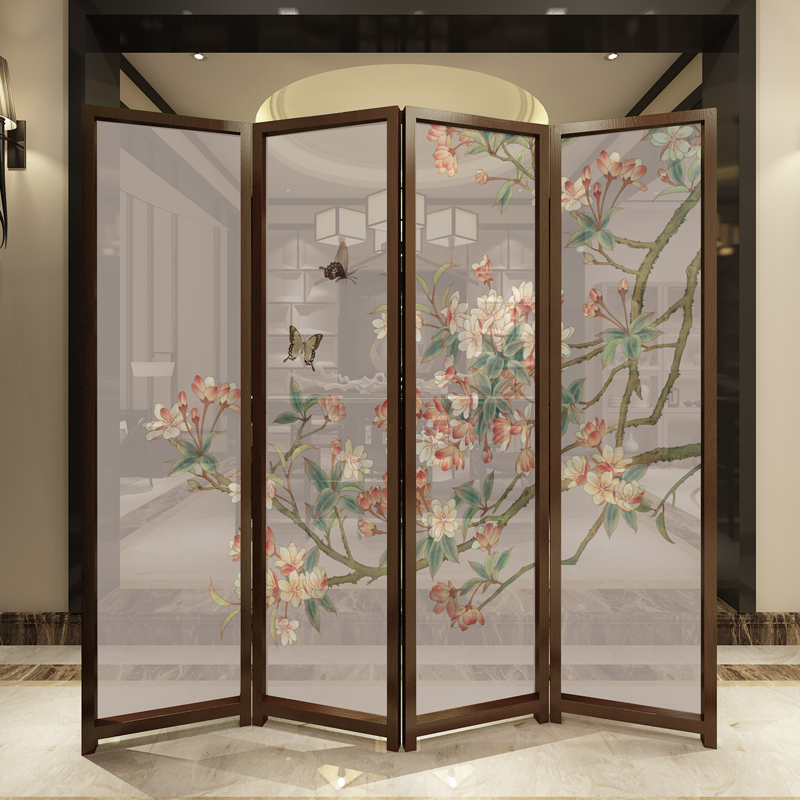 五款簡約大方屏風，清新印花屏風隔斷
