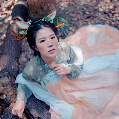 麋鹿精靈女生頭像，唯美古風(fēng)真人頭像