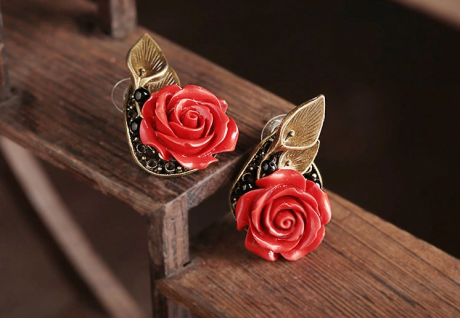 瑰覓家佳樂(lè)文學(xué)時(shí)尚耳釘首飾