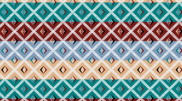 中國傳統(tǒng)唐代服飾幾何條紋圖案一，矢量素材