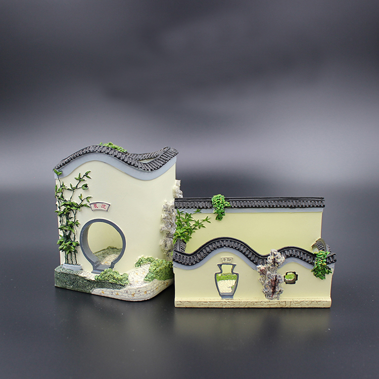 家佳樂文學創(chuàng)意建筑四合院園林筆筒