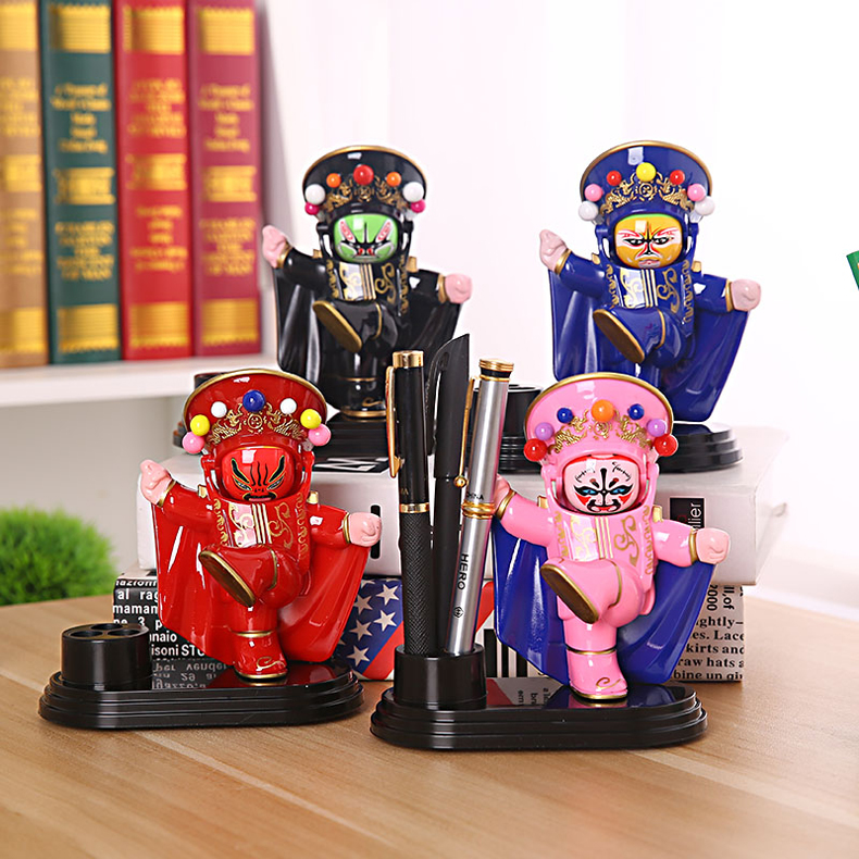 家佳樂文學川劇臉譜變臉娃娃創(chuàng)意筆筒