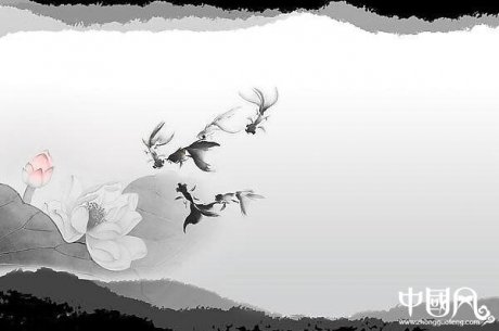 家佳樂(lè)文學(xué)人物荷花結(jié)合psd素材