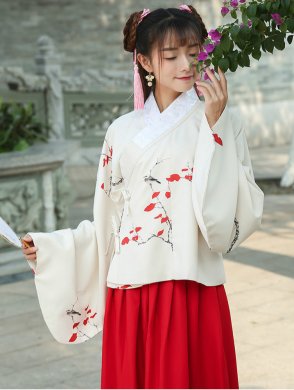 清新淡雅的家佳樂(lè)文學(xué)漢服古裝