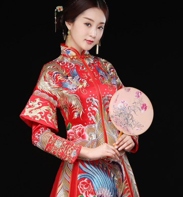 秀禾服龍鳳褂新娘禮服，結(jié)婚嫁衣中式禮服