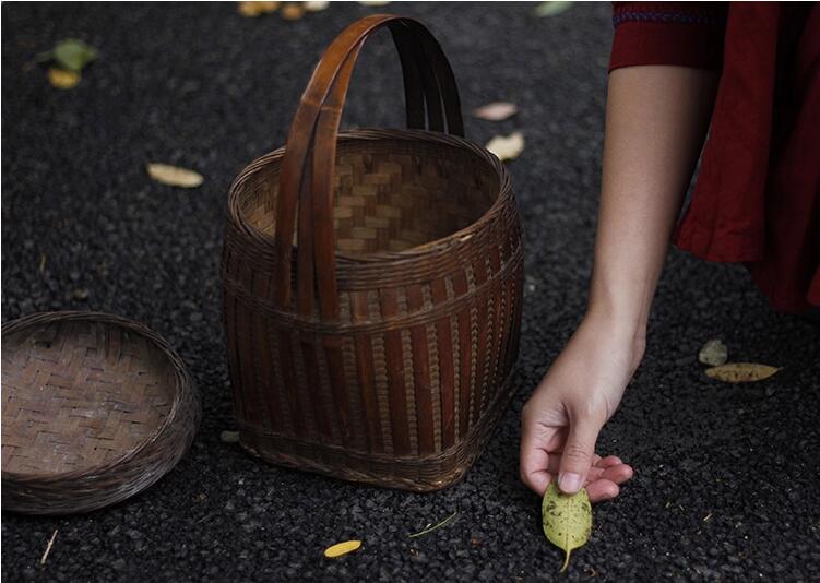 家佳樂文學竹編提籃