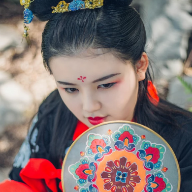 清新家佳樂文學唯美古風少女真人頭像