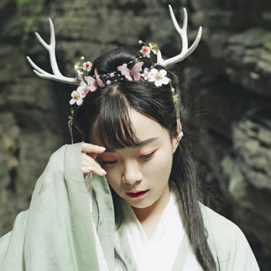 時尚家佳樂文學唯美古風少女真人頭像