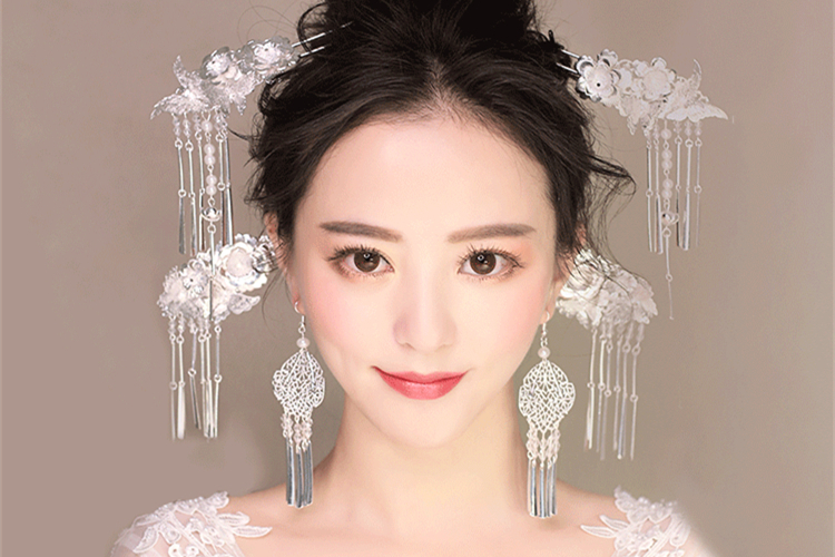 家佳樂文學(xué)銀白色步搖，新文藝復(fù)古發(fā)簪