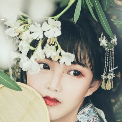 小清新唯美花朵頭像，家佳樂文學(xué)古風(fēng)真人女子頭像