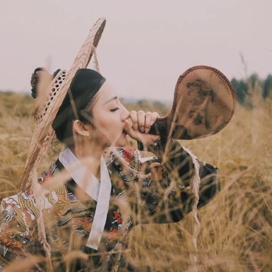 霸氣帶斗笠女生頭像，唯美古風(fēng)真人頭像