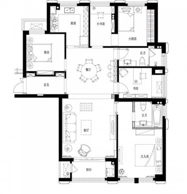 新中式設(shè)計，會舍的裝修設(shè)計圖
