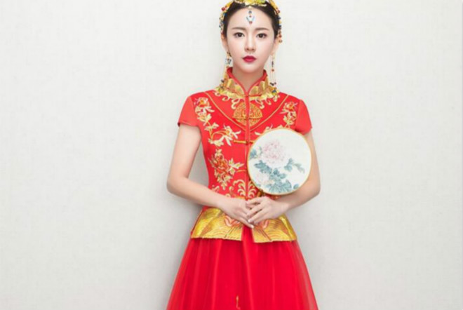 家佳樂(lè)文學(xué)新娘禮服中式婚禮禮服圖片