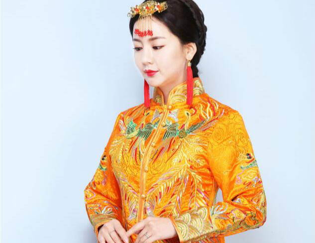 家佳樂(lè)文學(xué)龍鳳褂中式婚禮禮服圖片