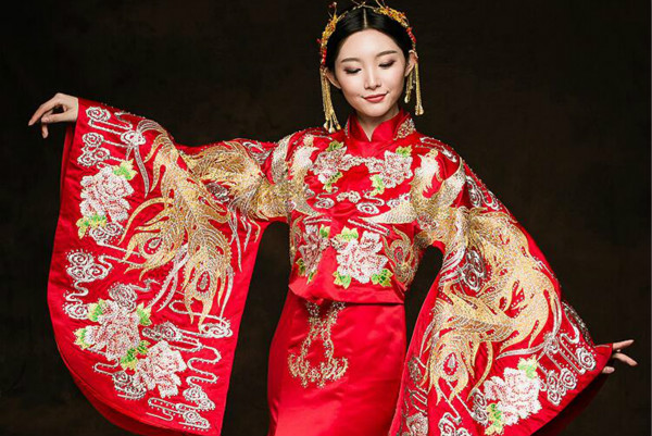 東方韻味新娘禮服家佳樂(lè)文學(xué)中式禮服