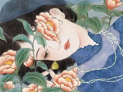 獨特中國美，最美插畫，膚如凝脂珠圓玉潤民國