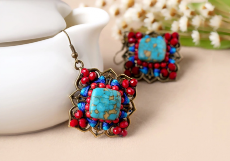 家佳樂(lè)文學(xué)長(zhǎng)款夸張氣質(zhì)耳墜耳環(huán)首飾