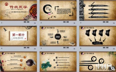 傳統(tǒng)醫(yī)學(xué)家佳樂文學(xué)PPT模板