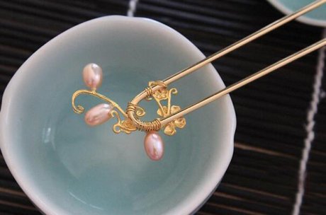 家佳樂(lè)文學(xué)發(fā)簪 珍珠發(fā)簪發(fā)釵