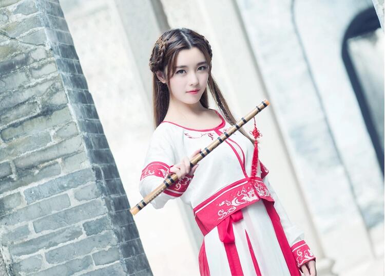 家佳樂文學(xué)古裝漢元素表演服