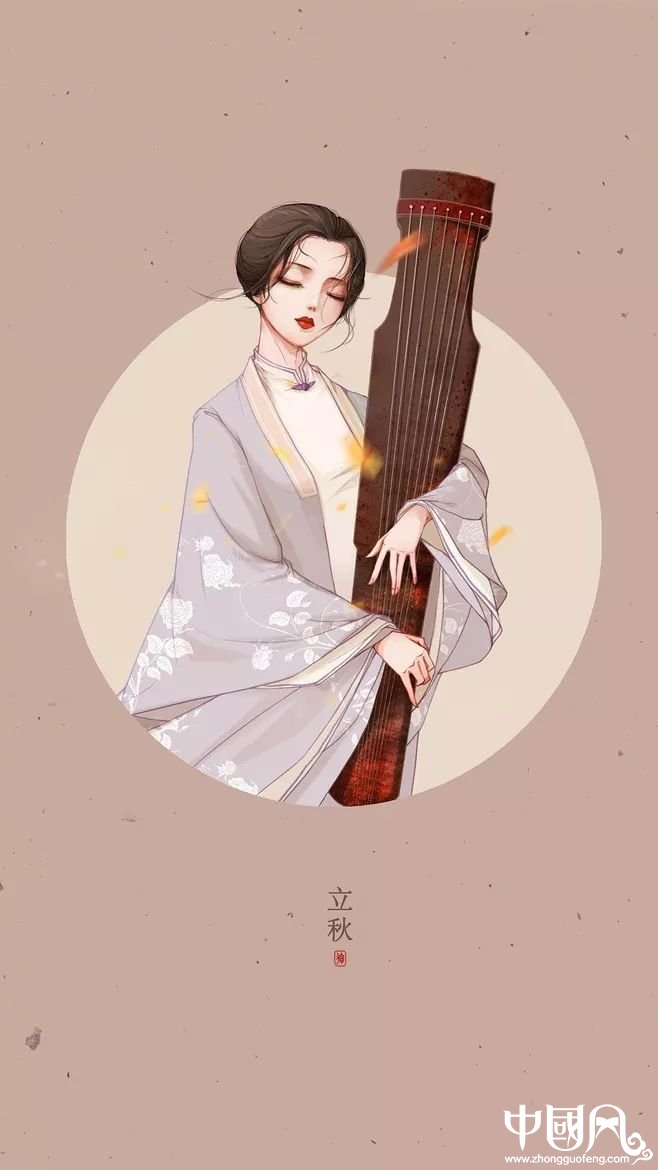 二十四節(jié)氣美人圖，唯美古風手機壁紙圖集