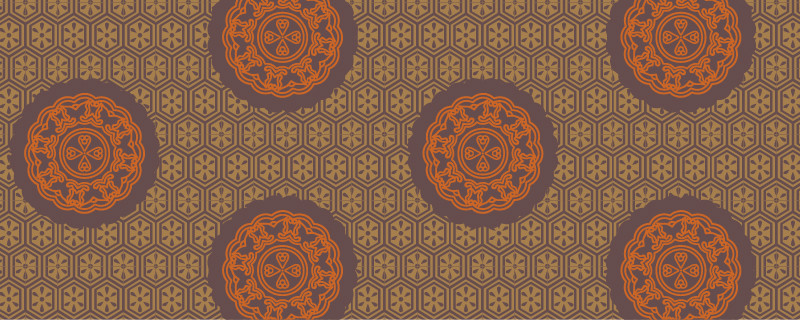 中國傳統(tǒng)明代服飾復(fù)古圓花圖案，矢量素材