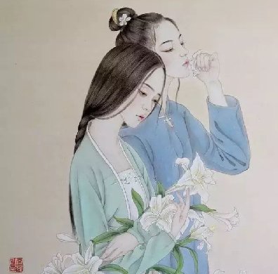 古風(fēng)詩(shī)意手繪插畫(huà)：一場(chǎng)風(fēng)花雪月任飄搖美！